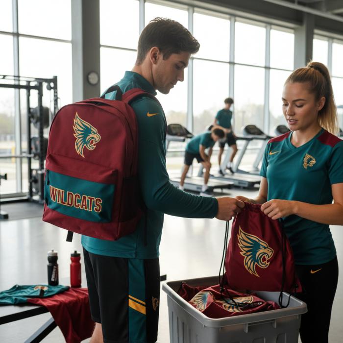 Customizing a Backpack: Team Logo Application Guide